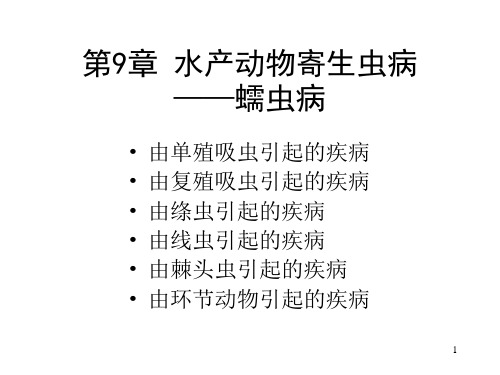 水产动物寄生虫病(3)PPT课件