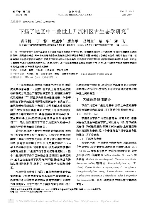 下扬子地区中二叠世上升流相区古生态学研究