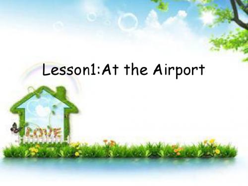 lesson 1At the Airport教学课件