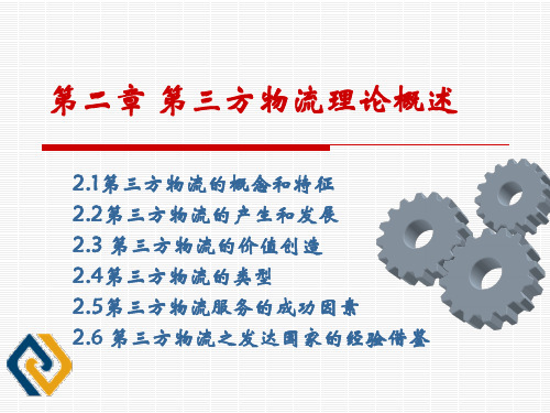 第2章 第三方物流理论概述