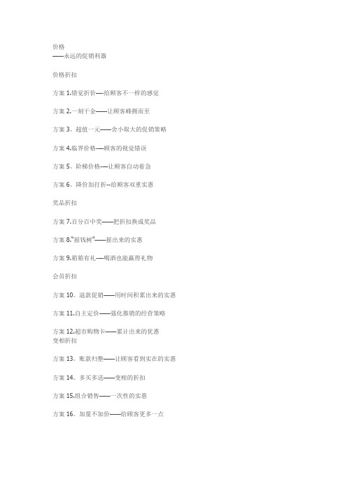 创意点子 100条