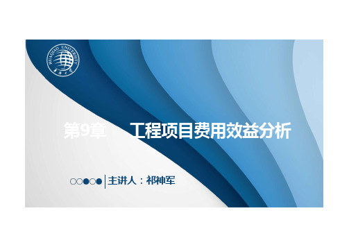 02-9.7 费用效益分析指标PPT