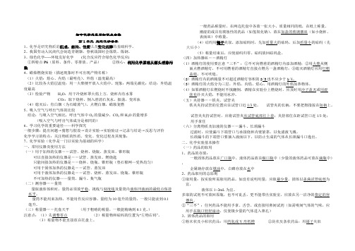 【沪教版-初中化学总复习知识点】,推荐文档
