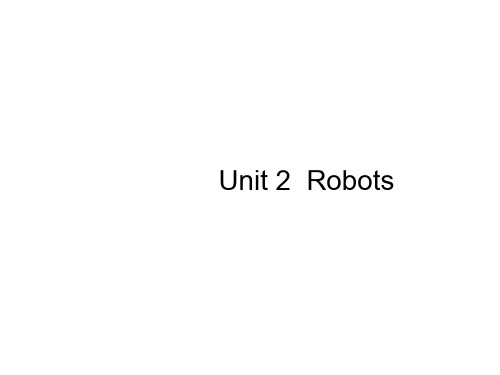 高优指导(全国通用)高考英语一轮复习 Unit 2 Robots课件 新人教版选修7