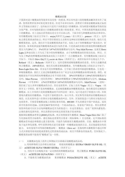 橄榄油识别