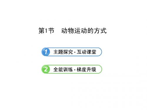 5.15.1动物运动的方式(北师大版八年级上)