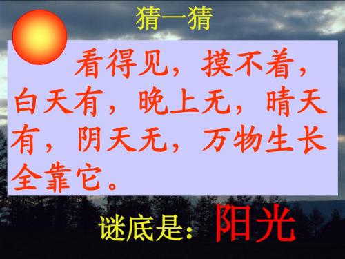 人教版小学语文下册7棉鞋里的阳光