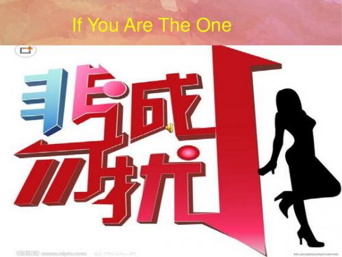 非诚勿扰英语PPT