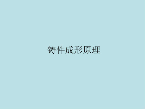 铸件成形原理第8章 液态金属与气相和渣相的相互作用