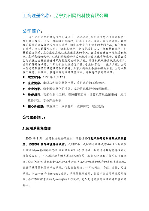 九州公司简介