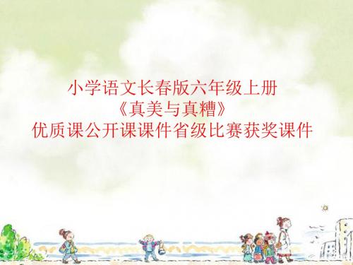 小学语文长春版六年级上册《真美与真糟》优质课公开课课件省级比赛获奖课件