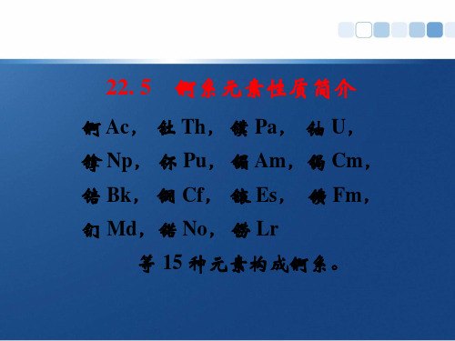 锕系元素简介
