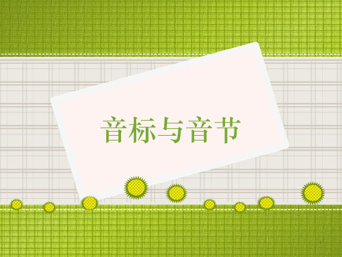 英语音标及音节划分PPT课件
