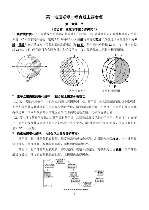 高中地理必修一重难点总结[1]