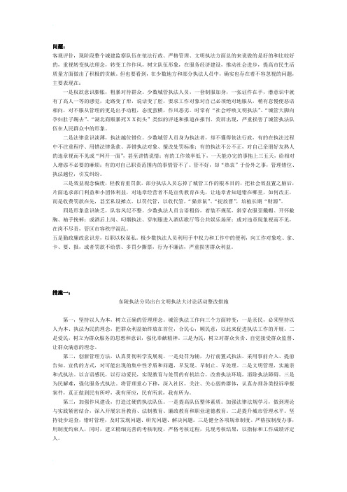 整改措施材料报告