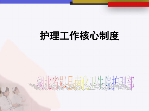 护理制度 PPT课件