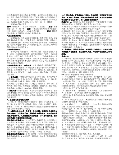 立体构成资料
