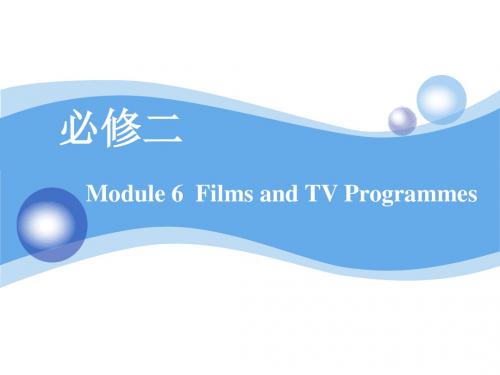 Module 6  Films and TV Programmes