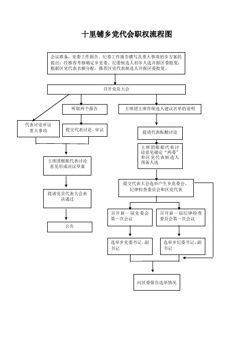 十里铺乡党代会职权流程图