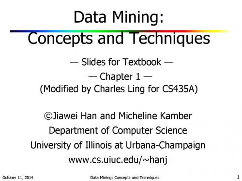 Data Mining - Concepts and Techniques CH01