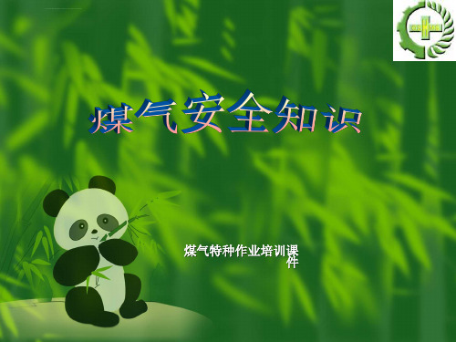 煤气特种作业培训安全技术知识课件