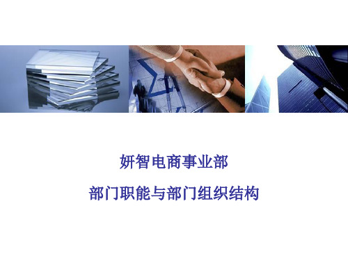 数字营销电子商务事业部职能和组织架构