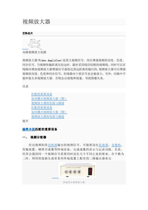 视频放大器