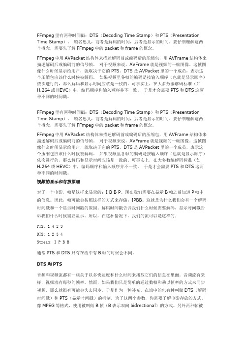 ffmpeg时间戳