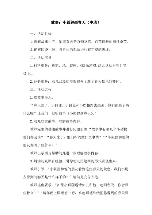 小狐狸画春天(2)