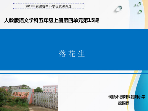 部编五年级上人教《15 落花生》疏国权PPT课件 一等奖新名师优质课获奖比赛公开免费下载