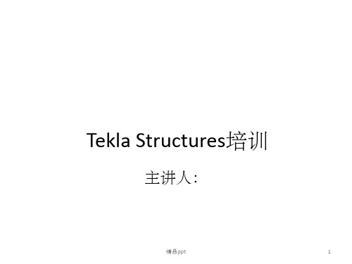 tekla教学