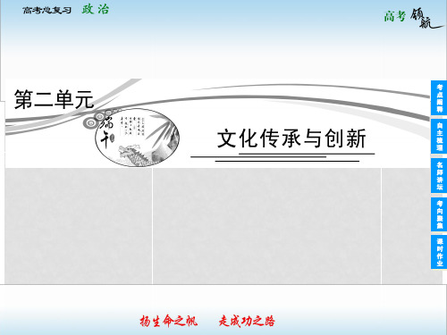 高考政治总复习 23 文化的多样性与文化传播课件 新人教版必修3