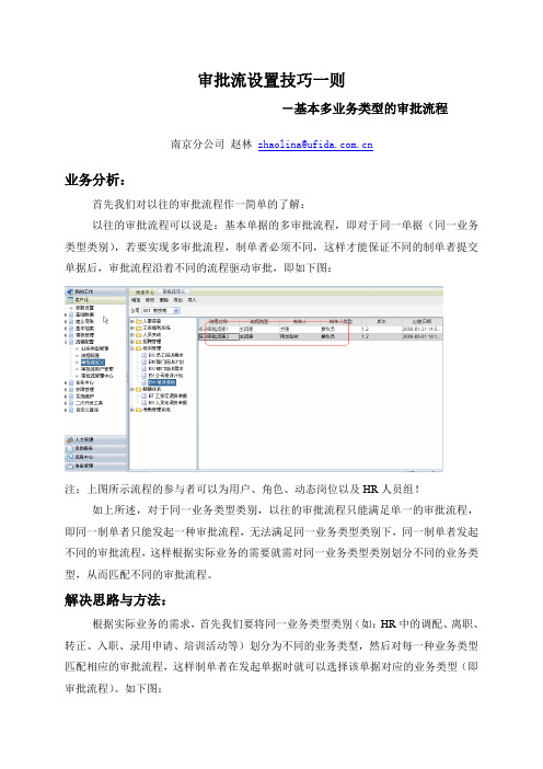 单人发起多审批流设置