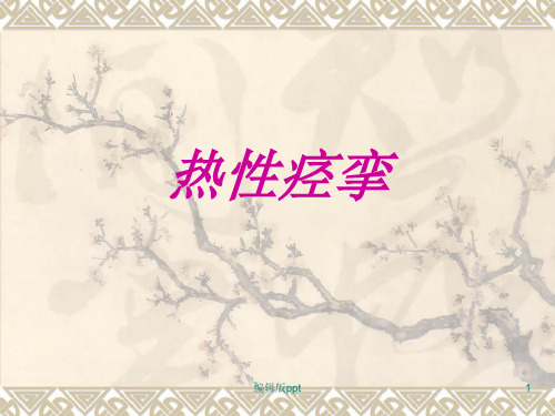 小儿热性痉挛PPT课件