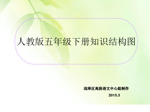 五下知识结构图