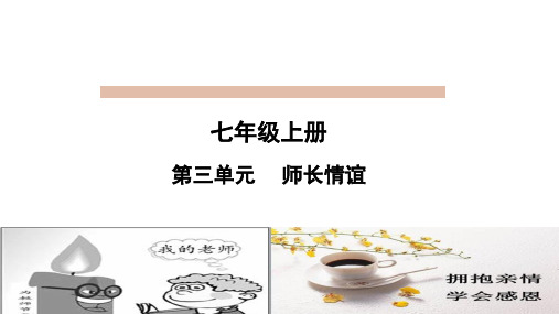 人教版道德和法治七年级上册 第三单元 师长情谊 复习课件(共42张PPT)