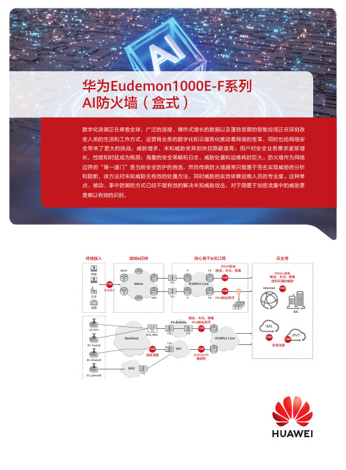 华为Eudemon1000E-F系列AI防火墙（盒式）说明书