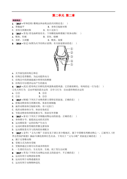 山东省东营市中考生物 实战演练 七上 第二单元 第二章