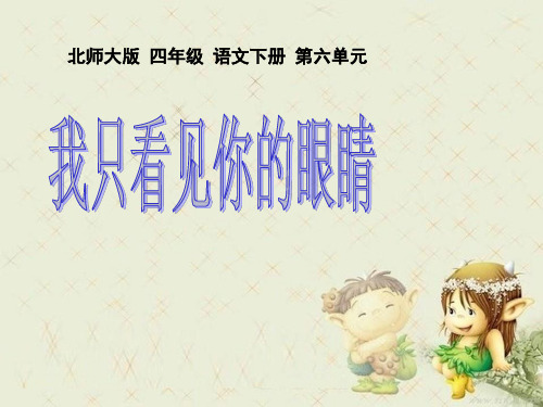 《我只看见你的眼睛》精品 课件 