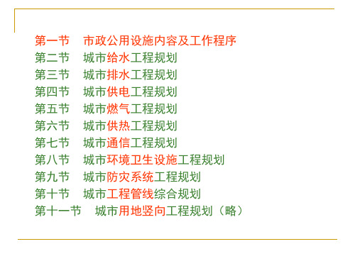 控制性详细规划09市政公用设施规划