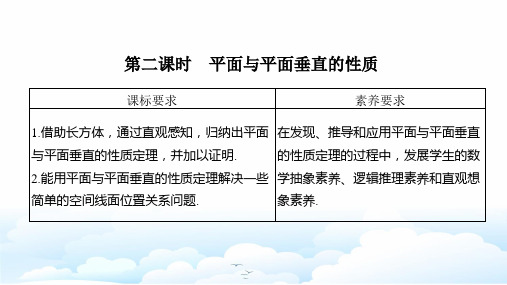 人教A版(新教材)高中数学第二册(必修2)课件：8.6.3 第二课时 平面与平面垂直的性质