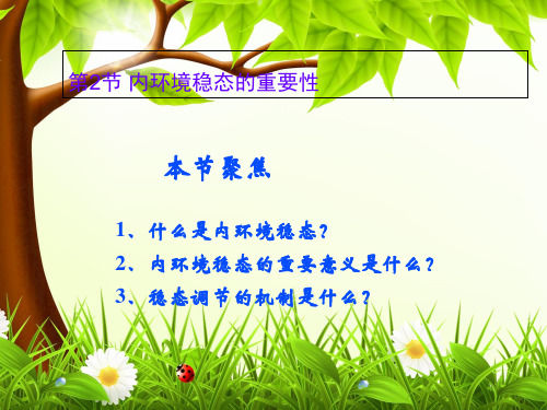 人教高中生物必修三第一章第一章第二节内环境稳态的重要性(共24张PPT)
