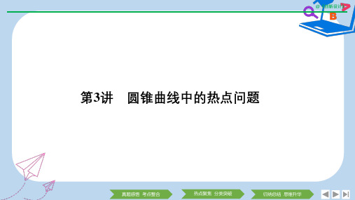 高三数学二轮专题复习课件：专题五 第3讲 圆锥曲线中的热点问题 