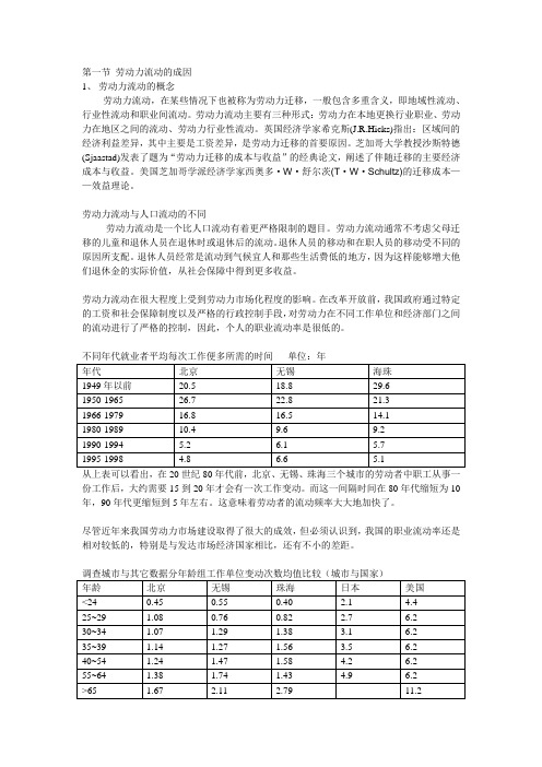 劳动力流动