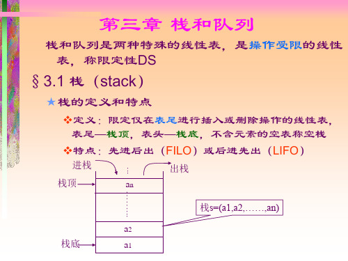 严蔚敏数据结构(栈和队列)