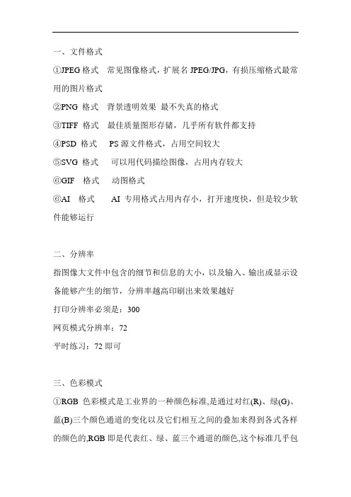 PS基础常识