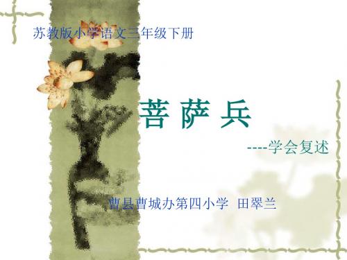 菩萨兵  复述课文