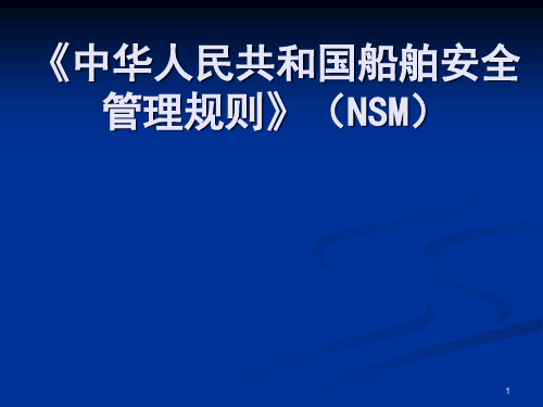 NSM规则理解