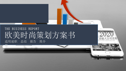 欧美风商业计划书总结汇报通用PPT模板