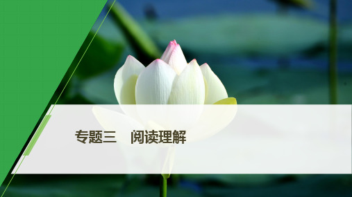 2020牛津译林版(江苏专版)高考英语二轮复习：3阅读理解第一节细节理解题二间接信息题课件